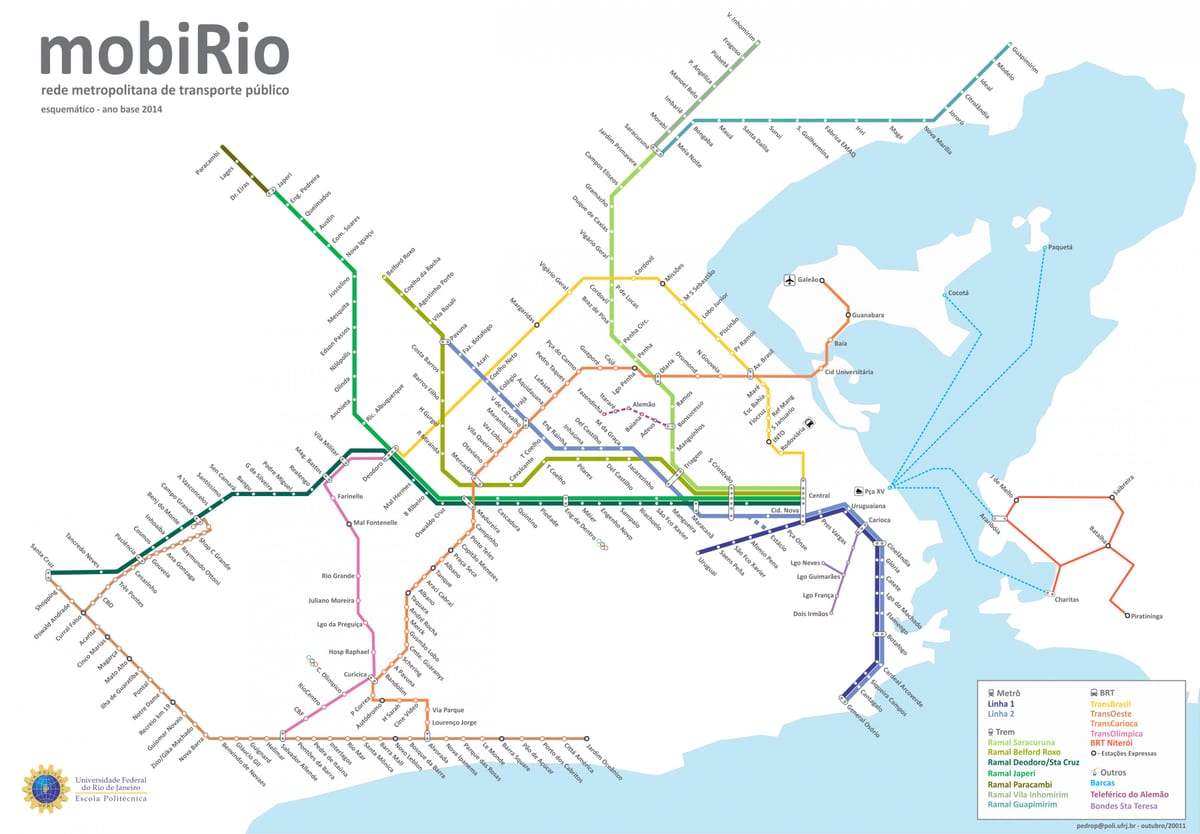 リオ鉄道の地図